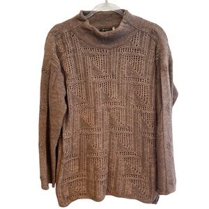 SOL Peru Baby Alpaca Open Knit Sweater Size Large